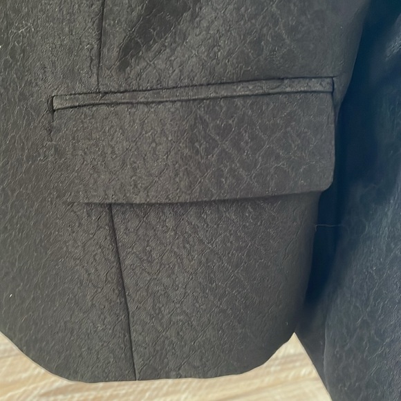 Erin Fetherston Heart print Bow Jacket. Black - Picture 9 of 16